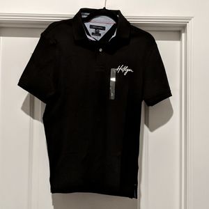 Tommy Hilfiger Black Short Sleeve Polo Black